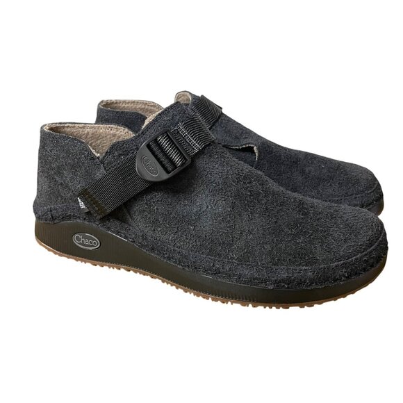 Chaco Men's Paonia Suede Clogs Gray Black Sz 9 - Picture 1 of 10